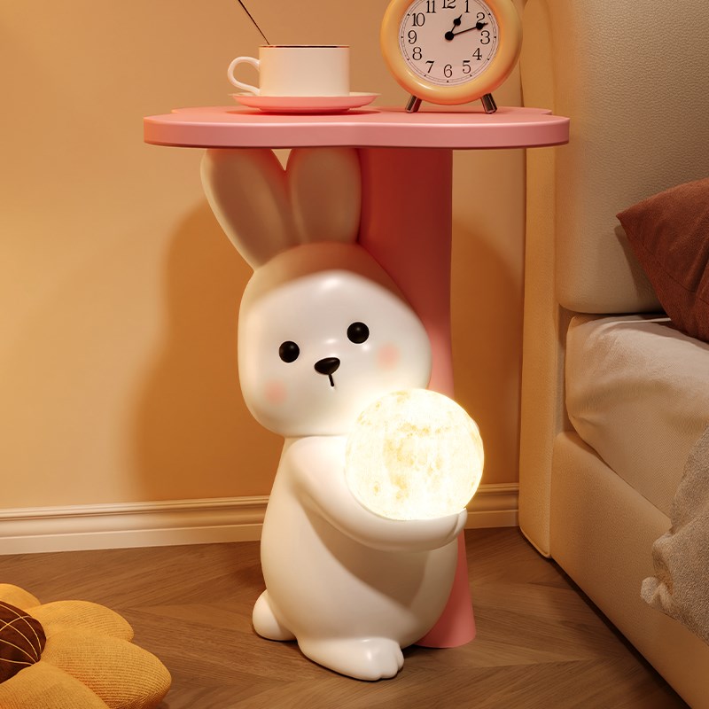 小兔边几乔迁新居礼物客厅落地摆件托盘茶几床头柜卧室家居装饰品