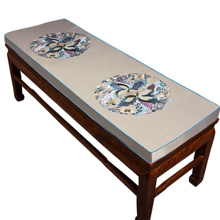 定制长条垫长凳子坐垫长方形卡座沙发海绵垫加厚实木板凳垫椅垫套