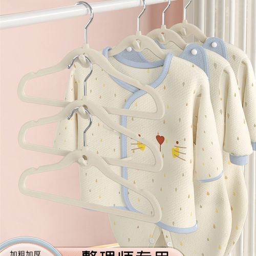 儿童植绒衣架无痕防滑新生儿宝宝专用衣撑整理师推荐婴儿小号衣挂
