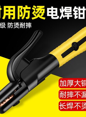 焊把钳欧式电焊钳工业级电焊夹钳铜家用电焊O枪电焊机配件大全小