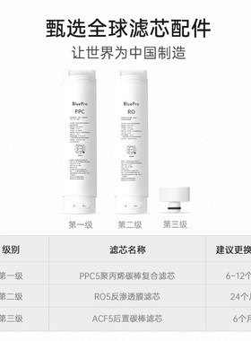 Bluepro博乐宝净饮机滤芯RO PPC5 ACF5适用B05 B06 B07滤芯