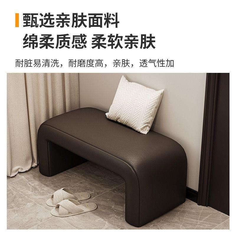 入户门换鞋体凳口家轻奢高用级感玄关可坐鞋柜门实木坐凳一长ZDX