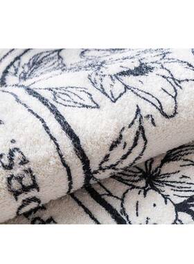 美科派-H10式花卉羊仿绒地毯客厅耐脏易打沙毯家用大面积理满铺卧