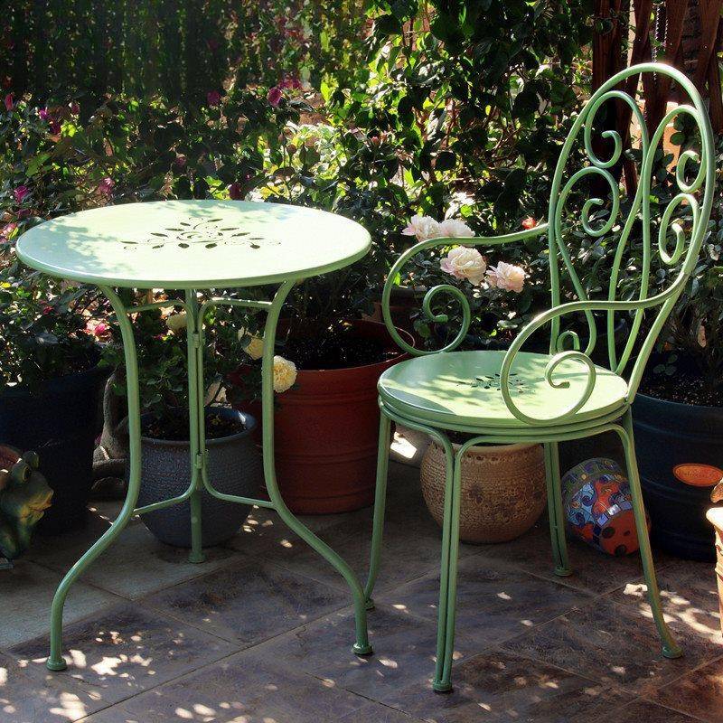 艺阳户台桌椅外花园RYX法式田风露台庭铁院休闲小清新椅子文艺桌