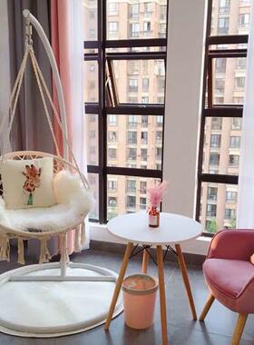 n无品牌/s风网红秋千流苏i吊家用室椅内编织吊篮藤椅阳台北欧懒人