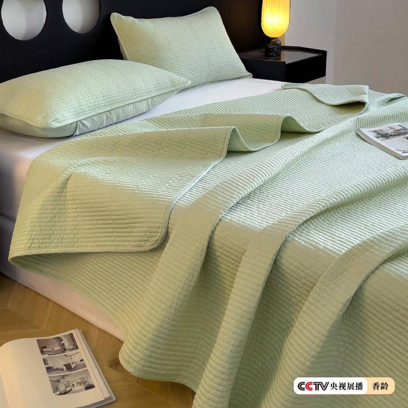 纯225夏天新款棉床盖单件加厚夹棉81824170绗缝全棉榻榻米端床0单