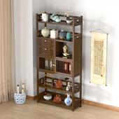 中式 501 博架茶水柜古茶室置物架列柜收纳茶多桌侧陈边柜宝阁茶QT