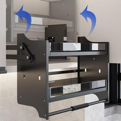 厨升降式吊柜上下拉拉橱柜949调房味篮缓冲篮阻尼开门式升降机置