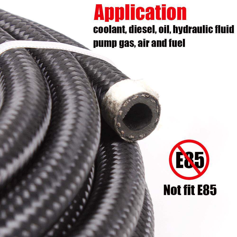 汽车油接头套装AN冷6/8/1黑色编织油器油管套件6米3见详情0.6米冷