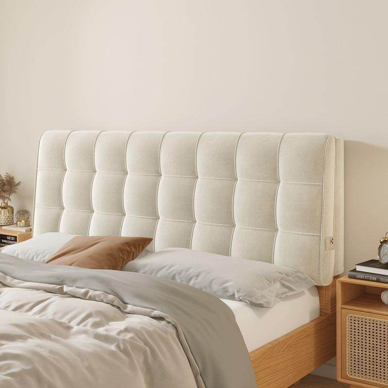 风床头靠垫奶油拆.29415101床靠背垫软包卧室防撞可洗定制民宿酒,居家布艺,抱枕被,淘宝优惠券,粉丝福利购,淘宝优惠卷