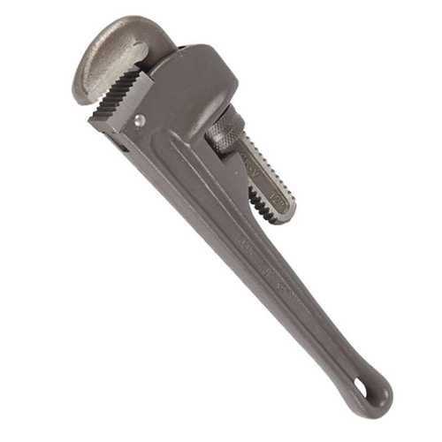 钢盾S104110铝合金管钳重型水管钳水喉钳管道钳安装钳管子钳10”