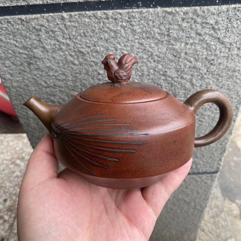 赔钱处理老一厂库存老提梁洋桶紫砂宜兴原矿手工紫砂壶茶壶老库存