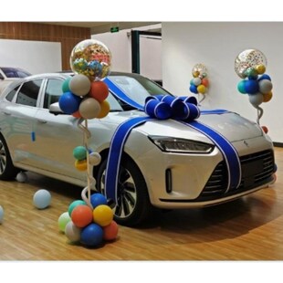 交车仪式用品蝴蝶结大红花汽车4s店展厅布置新交提车蝴蝶结装饰花