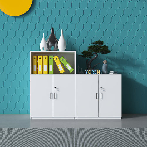 文件柜木质办公室矮柜储物柜隔断柜资料展示档案收纳落地柜办公柜