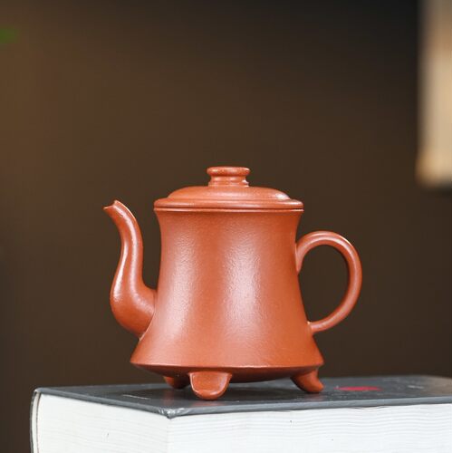宜兴原矿紫砂 手工茶具 鱼籽砂玉瓶壶260毫升家用