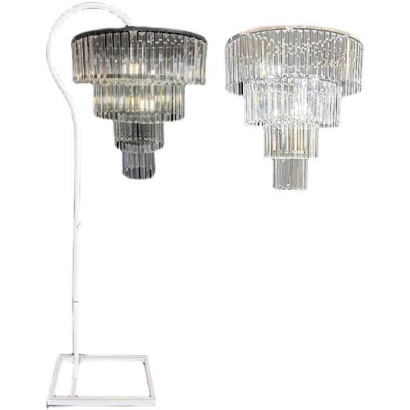 4层水晶吊灯酒店装饰空中吊顶灯路 婚礼布置韩式水晶灯冰条灯多层