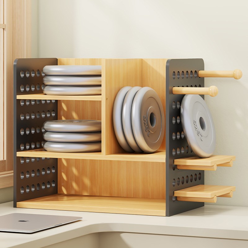 书架桌面置物架桌上洞洞板家用学习书桌多层办公室工位收纳展示架