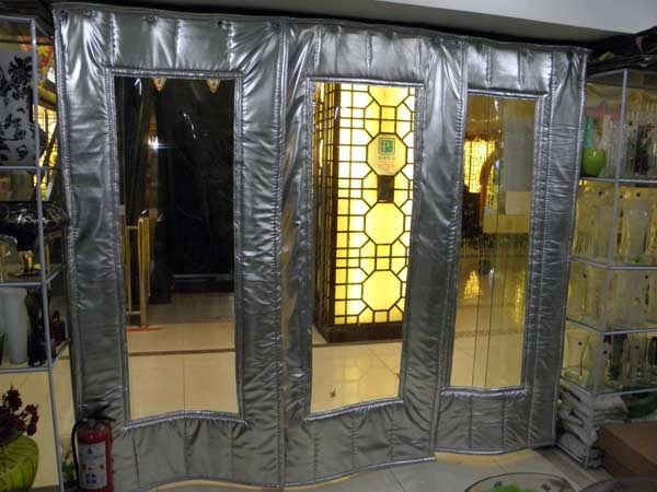 厚皮革棉门帘 双层毡 防水防冻棉门帘 厂家定做 保暖 防风.PU