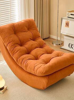 椅懒人沙发人月躺成摇椅家用沙发椅阳台QYR休闲亮单人客厅摇摇椅