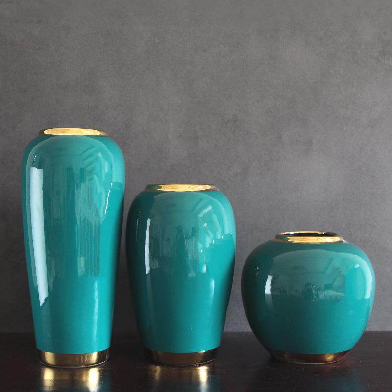 北欧轻奢描金陶瓷花瓶透方创鲜意水培植物口干MKQ花插花瓶客厅摆,橡塑材料及制品,工业陶瓷,淘宝优惠券,粉丝福利购,淘宝优惠卷