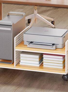 主机托架办公室用台式473电脑桌增家动高可移机箱托盘下收纳置物