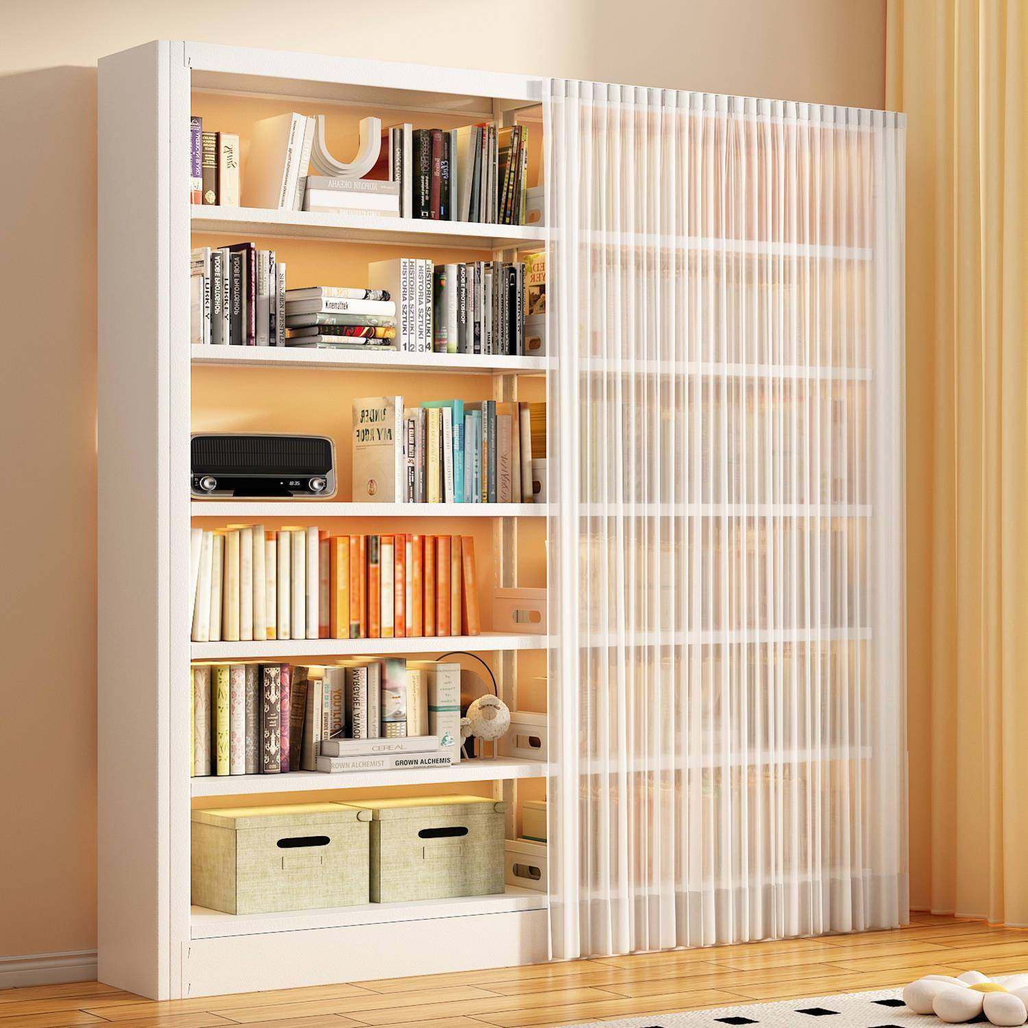 书架一体靠墙书MXS-S035馆家用书柜童书架学图书籍绘本架客厅铁艺,住宅家具,书架,淘宝优惠券,粉丝福利购,淘宝优惠卷