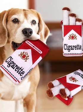 Dog Toy Creative Cigarette Chewing and Grinding Toy with Squ