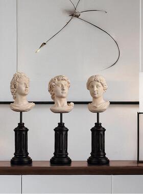 复古人物头像8237式塑摆件古罗马风格艺欧术家雕居树脂工艺装饰品