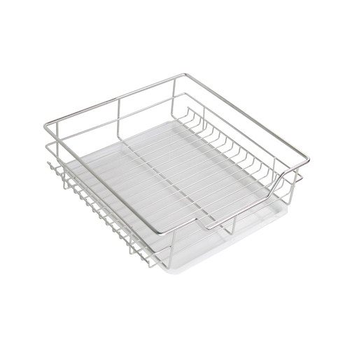 厨房橱柜水果蔬菜碗碟篮收纳拉篮300-550柜体小厨柜不锈钢拉篮