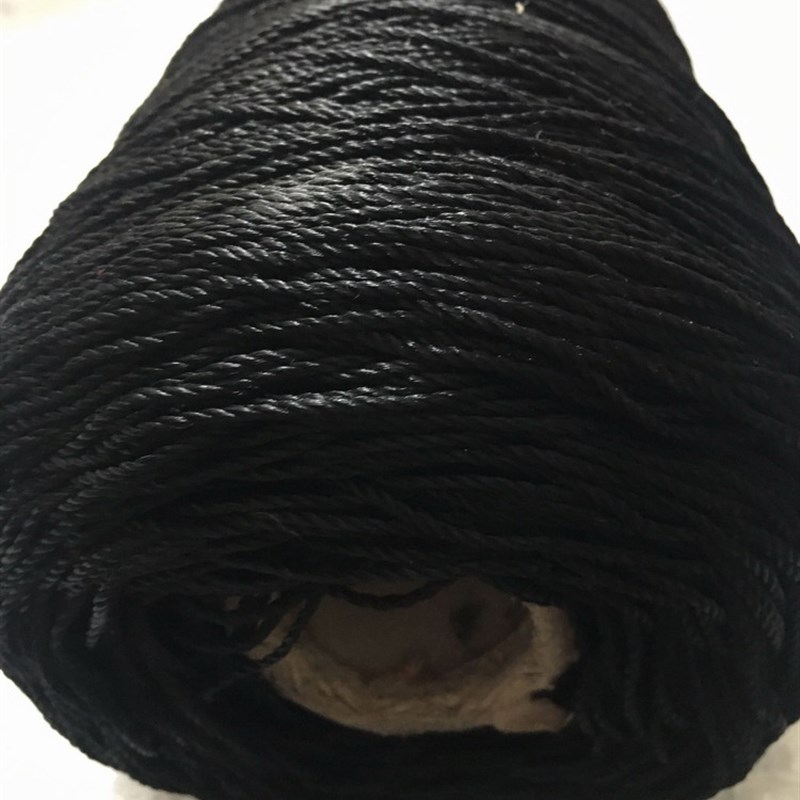 服装商标绳黑色吊牌绳丙纶线吊卡绳涤纶线尼龙线黑色三股绳1000米