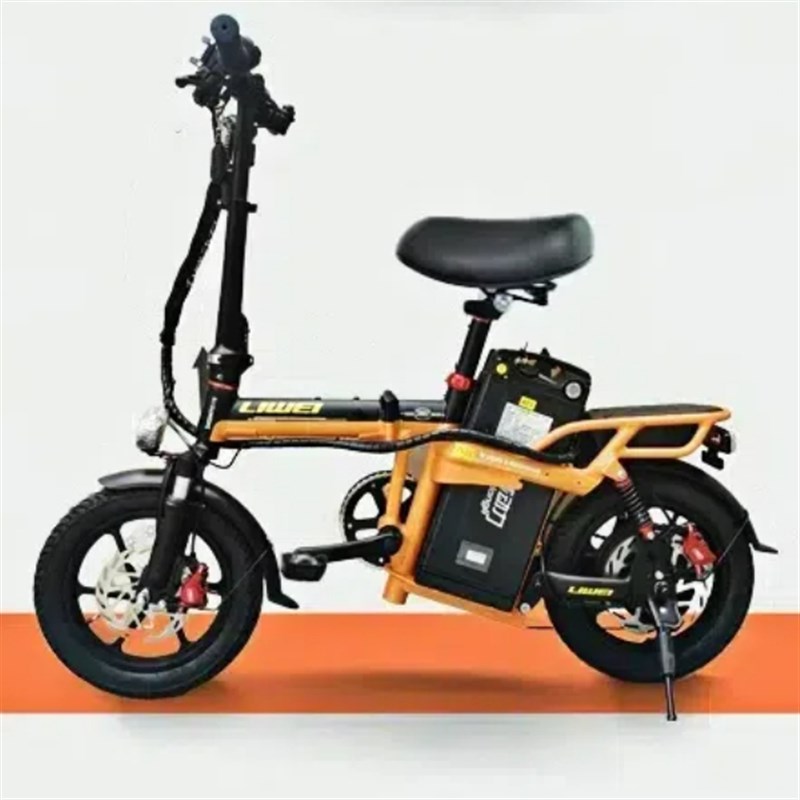 力威动力折叠减震电动自行车代驾电动车超轻便锂电池14寸代步车