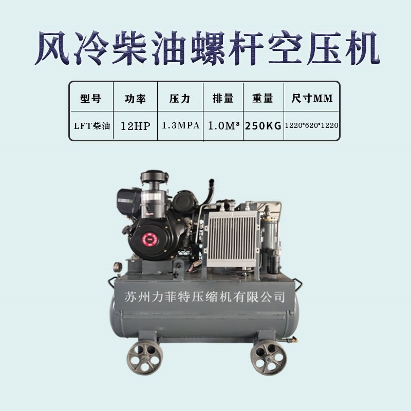 移动一体螺杆式空压机静音压缩机喷漆风镐汽修静音小型民用真石漆