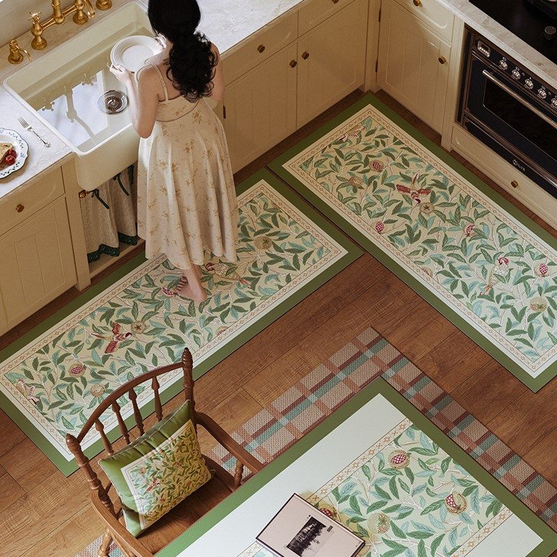 芙琳拉法式厨房脚垫防滑吸水防油免洗耐脏地垫浪漫田园风硅藻泥垫,居家布艺,厨房地垫,淘宝优惠券,粉丝福利购,淘宝优惠卷