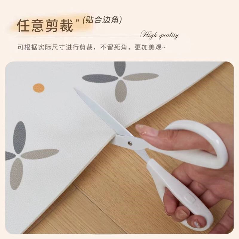 阳台地垫防滑厨房防油防水满铺垫子可擦免洗PVC皮革地毯可裁剪垫