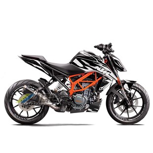 适用KTM duke390杜克贴纸摩托车改装车身版画防水贴花保护膜拉花