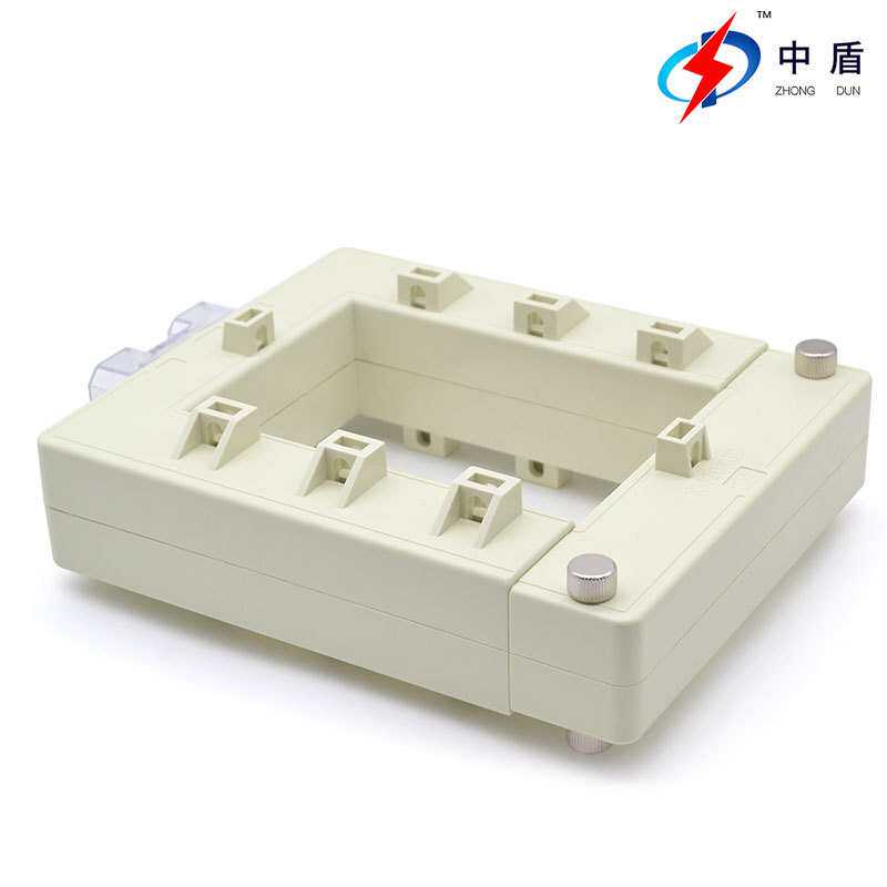 中盾DP-46 方形高精度0.5级低压交流300穿心开口铜排开启式互感器