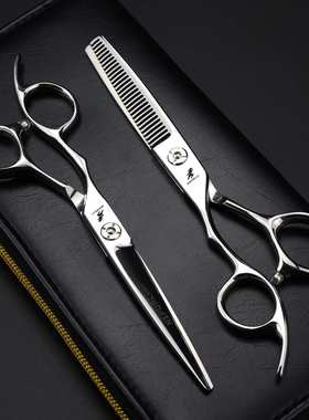 6.0寸手型款XGZ-02 左手美发剪 左撇子专用平剪牙剪打薄剪