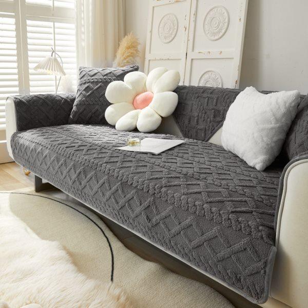 简约现代冬季沙发垫长毛绒坐垫垫子盖巾沙发套罩全盖防滑加厚定制,居家布艺,沙发垫,淘宝优惠券,粉丝福利购,淘宝优惠卷