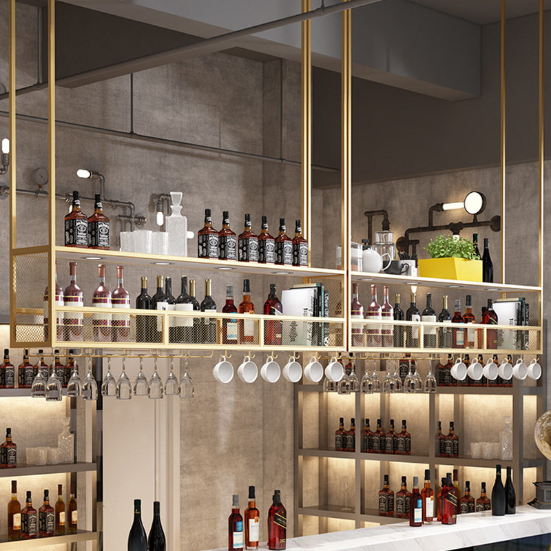 酒吧吧台吊架倒挂酒杯架悬挂式酒柜酒架铁艺壁挂红酒葡萄酒杯架子,商业/办公家具,红酒架/柜,淘宝优惠券,粉丝福利购,淘宝优惠卷