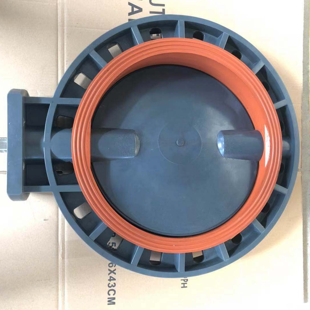 供应无头UPVC涡轮蝶阀 FPM  管径400mm 阀杆尺寸27*27*28  3586元