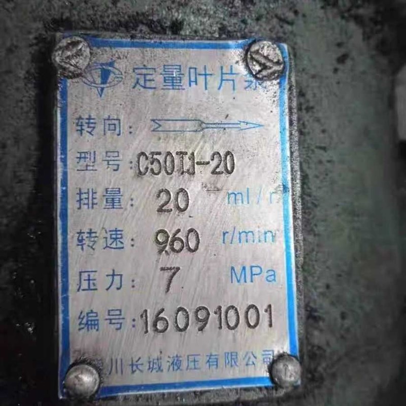 液压油泵  液压齿轮泵 定量叶片泵 CS50T1-20