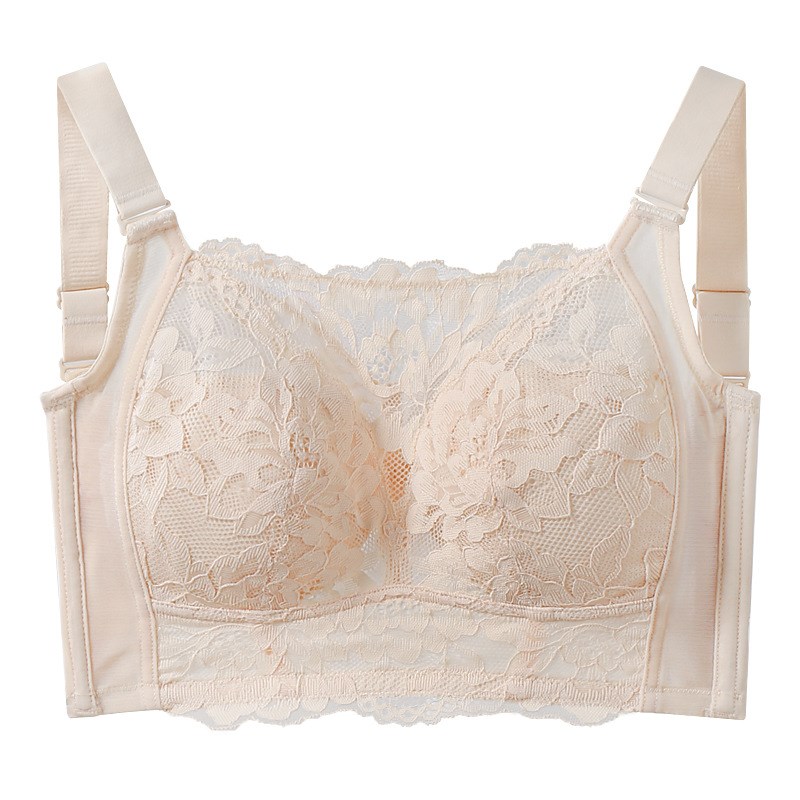 红色内衣内裤本命年女大胸显小全罩杯薄款无钢圈蛇年新年文胸套装