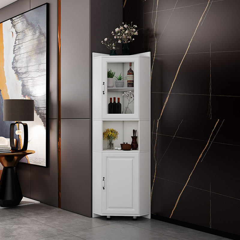 转角柜墙角柜三角柜子拐角柜边角置D物架角落收纳储物角橱客厅卧