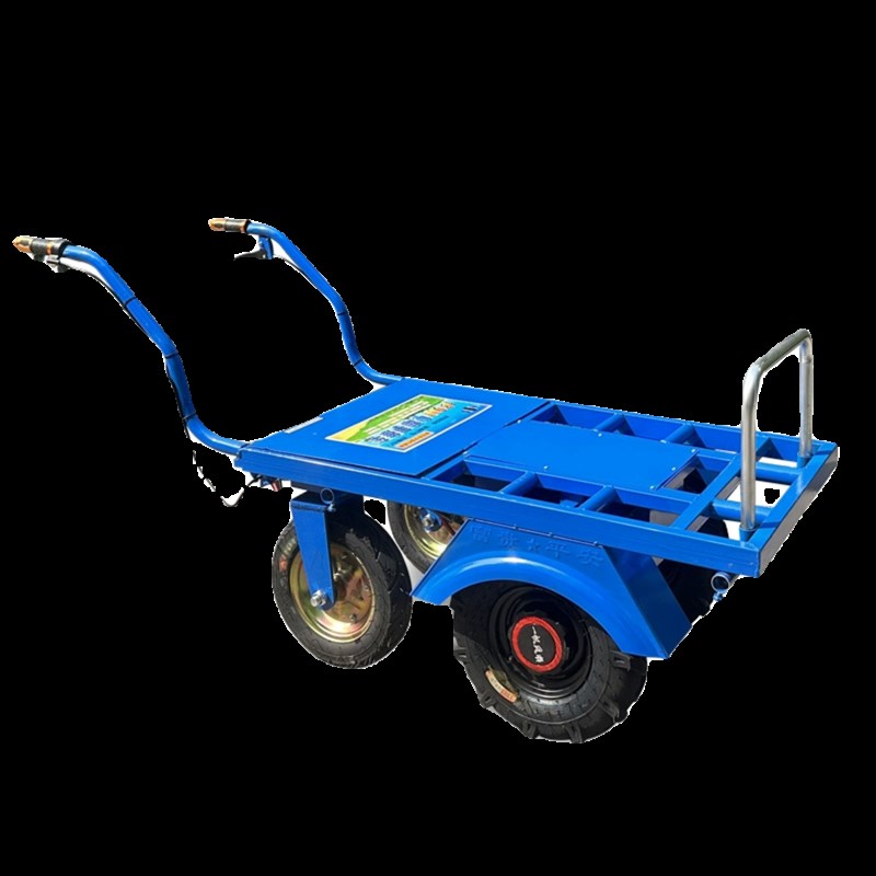 电动鸡公车农用三轮手推车家用双轮搬运车新款果园爬坡运输四轮