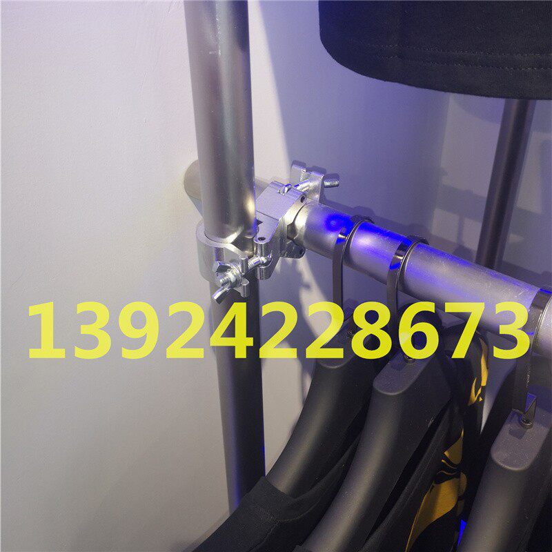 服装道具十字支架钢管紧固管卡展示货架连接件铝合金扣件管箍扣带