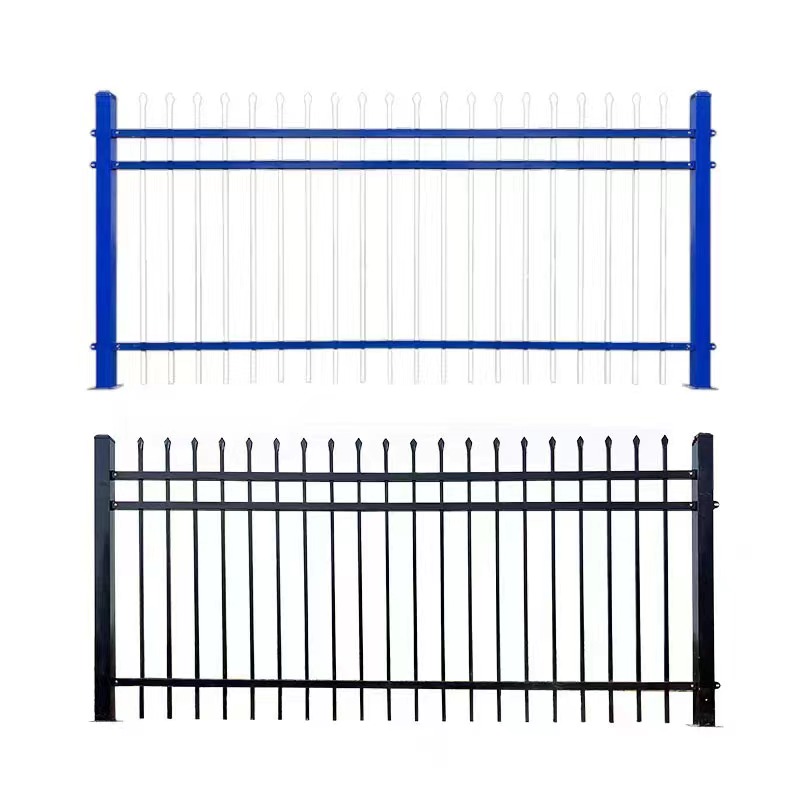 重庆锌钢围墙护栏小区别墅学校院墙栅栏围网户外庭院围墙铁艺围栏