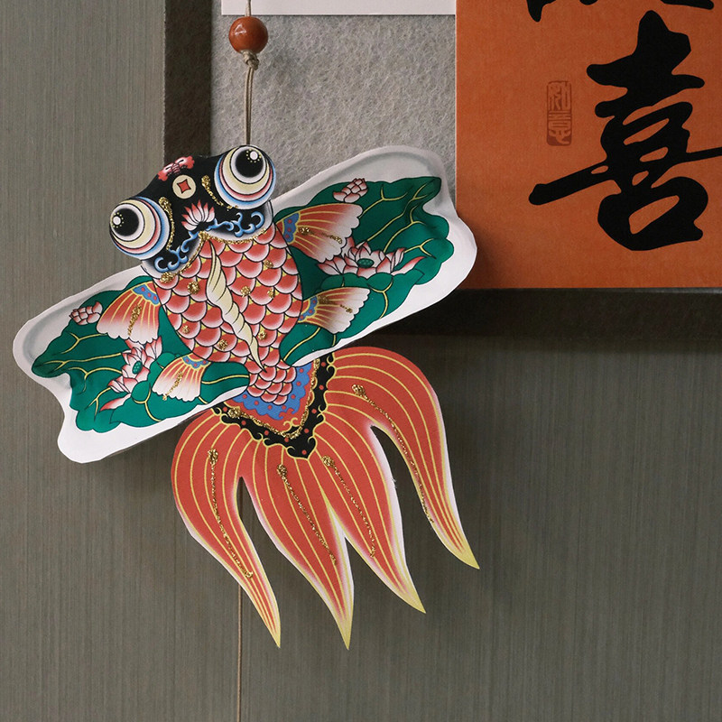 燕子挂饰2024新年装饰好运x锦鲤迷你小风筝挂件手工中式许愿铃铛图片