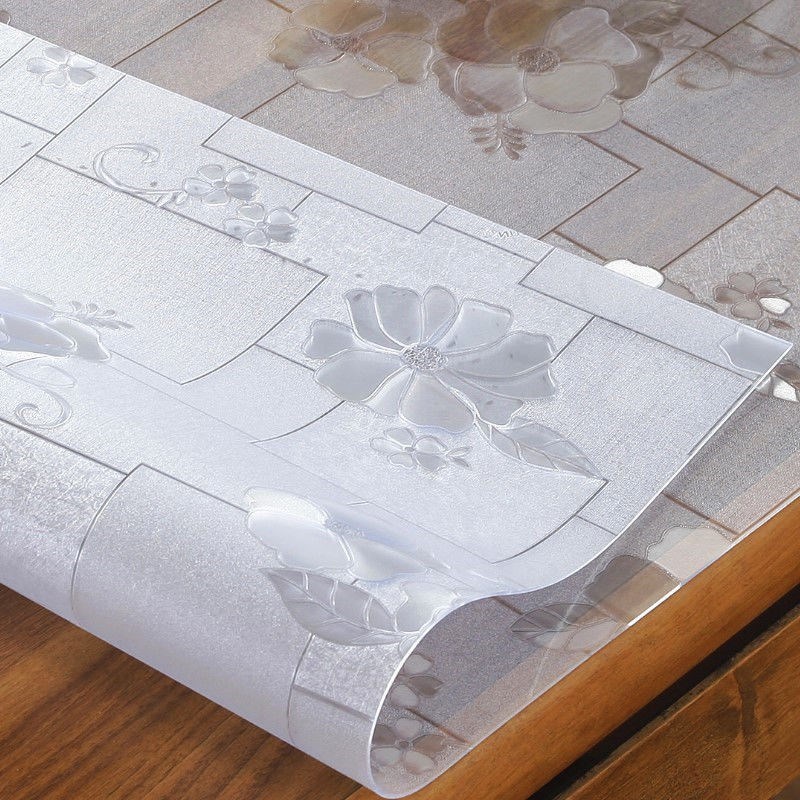 加厚透明软玻璃茶几桌布防水免洗台布餐磨砂桌垫防烫耐高温定制