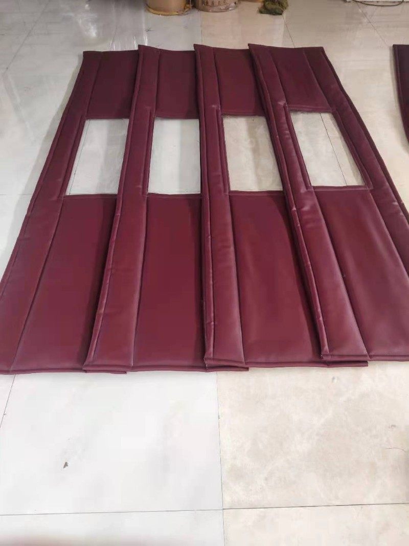 定做高档皮革棉门帘酒吧加厚隔音门帘酒店商场超市空调保温隔冷气