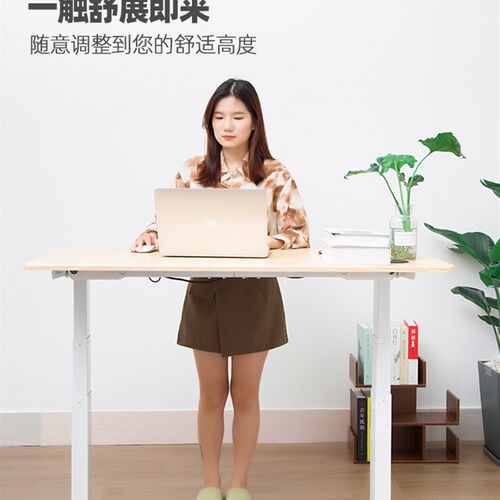 智能升降桌电动可调节电脑桌办公B桌家用学习桌书桌坐站交替工作